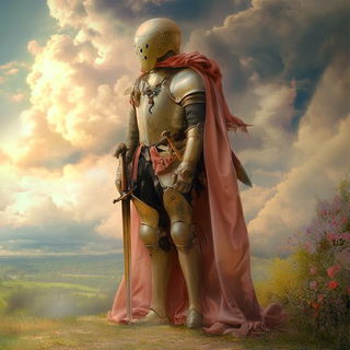 Concrete Warpism style, Midjourney V6.1: concept art character design of retropunk steam knight