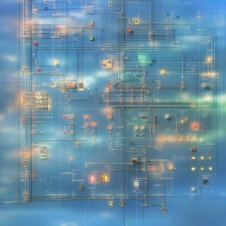 Concrete Warpism style, Midjourney V6.1: technical infrastructure blueprint schematics