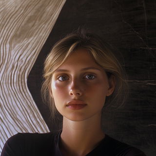Wayfarer Celgrove style, Midjourney V6.1: photographic portrait of female protagonist