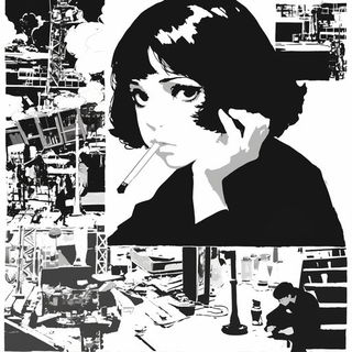 Rime Collage style, Midjourney V6.1: black-and-white manga comic strip