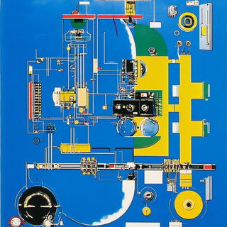Rime Collage style, Midjourney V6.1: technical infrastructure blueprint schematics