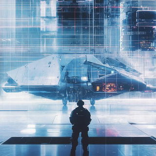 Prismwake style, Midjourney V6.1: cinematic shot from sci-fi movie