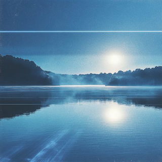 Prismwake style, Midjourney V6.1: realistic landscape photograph of quiet dawn