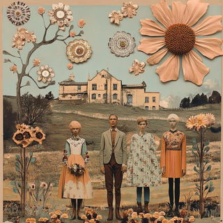 Montane Floracel style, Midjourney V6.1: traditional folk art
