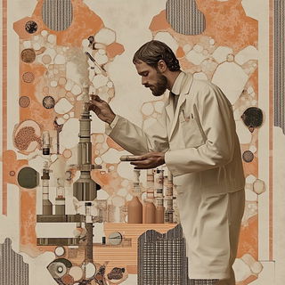 Montane Floracel style, Midjourney V6.1: editorial illustration for popular scientific magazine cover