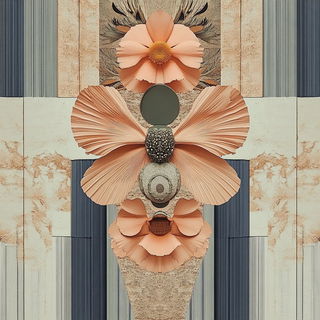 Montane Floracel style, Midjourney V6.1: creative pattern composition
