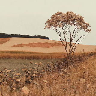 Montane Floracel style, Midjourney V6.1: realistic landscape photograph of quiet dawn