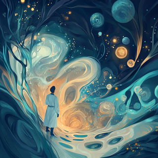 Rubederm style, Midjourney V6.1: editorial illustration for popular scientific magazine cover