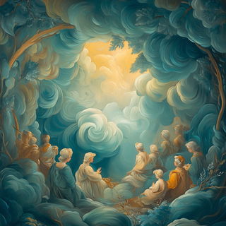 Rubederm style, Midjourney V6.1: classical 18th-century oil painting