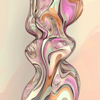 Ivyglow Occultism style, Midjourney V6.1: abstract 3D render
