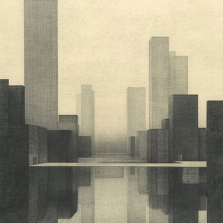 Papermill Chasm style, Midjourney V6.1: megacity with futuristic bioarchitecture