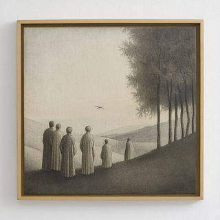 Papermill Chasm style, Midjourney V6.1: classical 18th-century oil painting