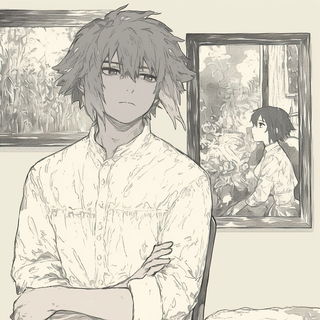 Fossilized Pomegranate style, Midjourney V6.1: black-and-white manga comic strip