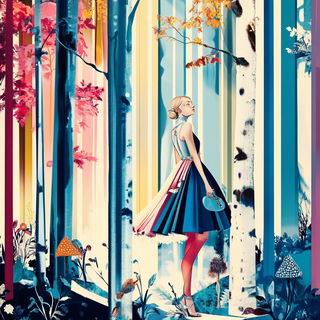 Cliffmarionette style, Midjourney V6.1: retro fairy-tale illustration