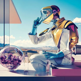 Cliffmarionette style, Midjourney V6.1: editorial illustration for popular scientific magazine cover
