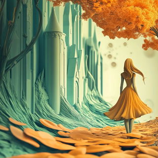 Chromasignia style, Midjourney V6.1: retro fairy-tale illustration