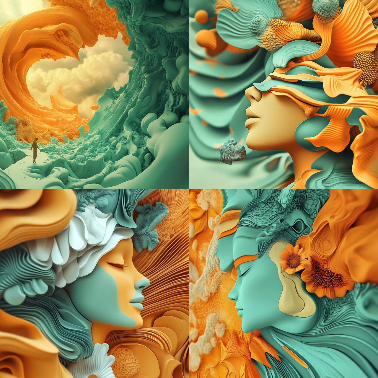 Chromasignia style, Midjourney V6.1, render 1 of 4