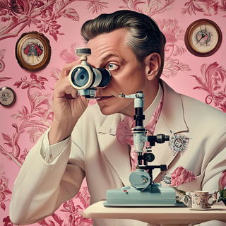 Vertimechanica style, Midjourney V6.1: editorial illustration for popular scientific magazine cover