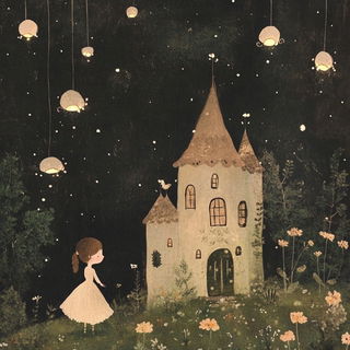 Aviastroke style, Midjourney V6.1: retro fairy-tale illustration