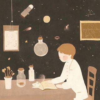 Aviastroke style, Midjourney V6.1: editorial illustration for popular scientific magazine cover