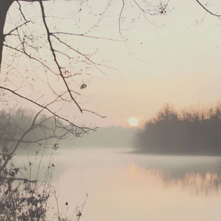 Aviastroke style, Midjourney V6.1: realistic landscape photograph of quiet dawn