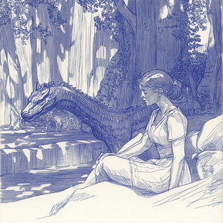 Chromafresco style, Midjourney V6.1: retro fairy-tale illustration
