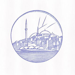 Chromafresco style, Midjourney V6.1: bold minimalist logo design for Istanbul city municipal services