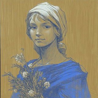 Chromafresco style, Midjourney V6.1: classical 18th-century oil painting