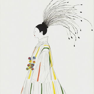 Tidecut Collage style, Midjourney V6.1: haute-couture fashion outfit