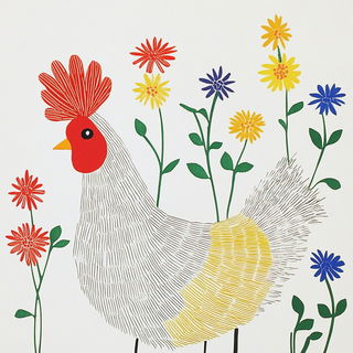 Tidecut Collage style, Midjourney V6.1: traditional folk art