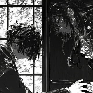 Rustlake Domestic style, Midjourney V6.1: black-and-white manga comic strip