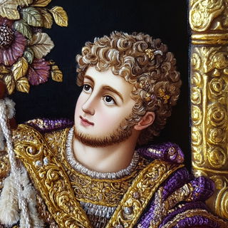 Rustlake Domestic style, Midjourney V6.1: classical 18th-century oil painting