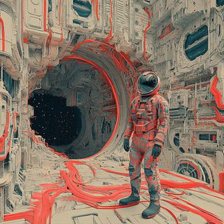 Skybone Architecture style, Midjourney V6.1: cinematic shot from sci-fi movie