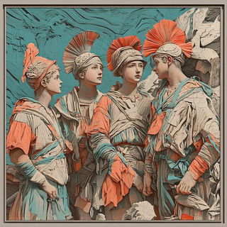 Skybone Architecture style, Midjourney V6.1: classical 18th-century oil painting