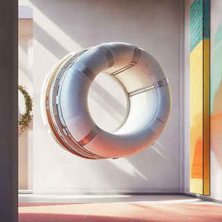 Mycelial Sunburst style, Midjourney V6.1: abstract 3D render