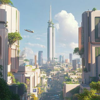 Mycelial Sunburst style, Midjourney V6.1: megacity with futuristic bioarchitecture