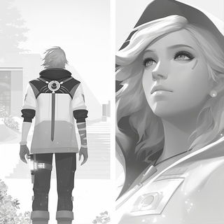 Mycelial Sunburst style, Midjourney V6.1: black-and-white manga comic strip