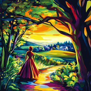 Aphelion Topiary style, Midjourney V6.1: retro fairy-tale illustration
