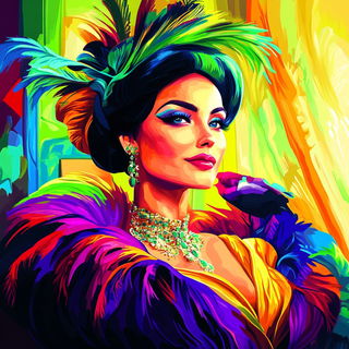 Aphelion Topiary style, Midjourney V6.1: haute-couture fashion outfit