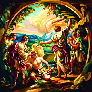 Aphelion Topiary style, Midjourney V6.1: classical 18th-century oil painting