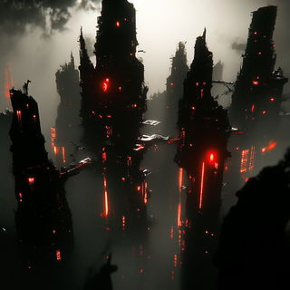 Heraldic Skybook style, Midjourney V6.1: megacity with futuristic bioarchitecture