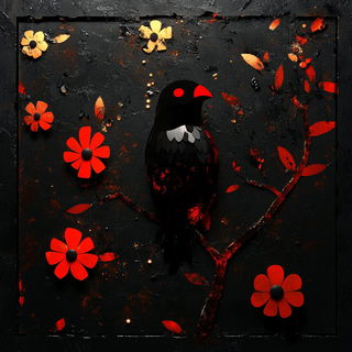 Heraldic Skybook style, Midjourney V6.1: traditional folk art