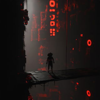 Heraldic Skybook style, Midjourney V6.1: cinematic shot from sci-fi movie