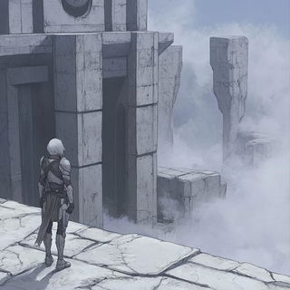 Baroquecliff style, Midjourney V6.1: cinematic shot from sci-fi movie
