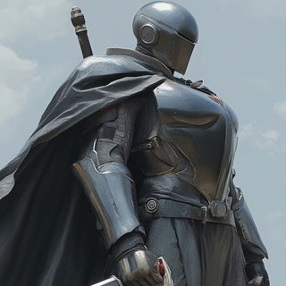 Ashroad Stations style, Midjourney V6.1: concept art character design of retropunk steam knight