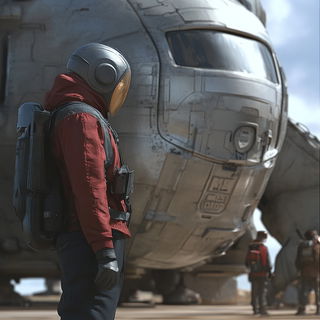 Ashroad Stations style, Midjourney V6.1: cinematic shot from sci-fi movie