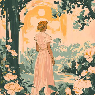 Opera Monstrata style, Midjourney V6.1: retro fairy-tale illustration