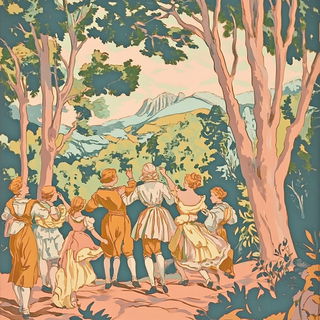 Opera Monstrata style, Midjourney V6.1: classical 18th-century oil painting