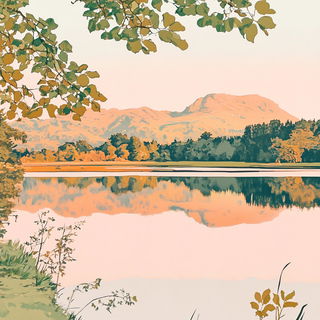 Opera Monstrata style, Midjourney V6.1: realistic landscape photograph of quiet dawn