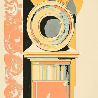 Opera Monstrata style, Midjourney V6.1: typographic composition with large letters